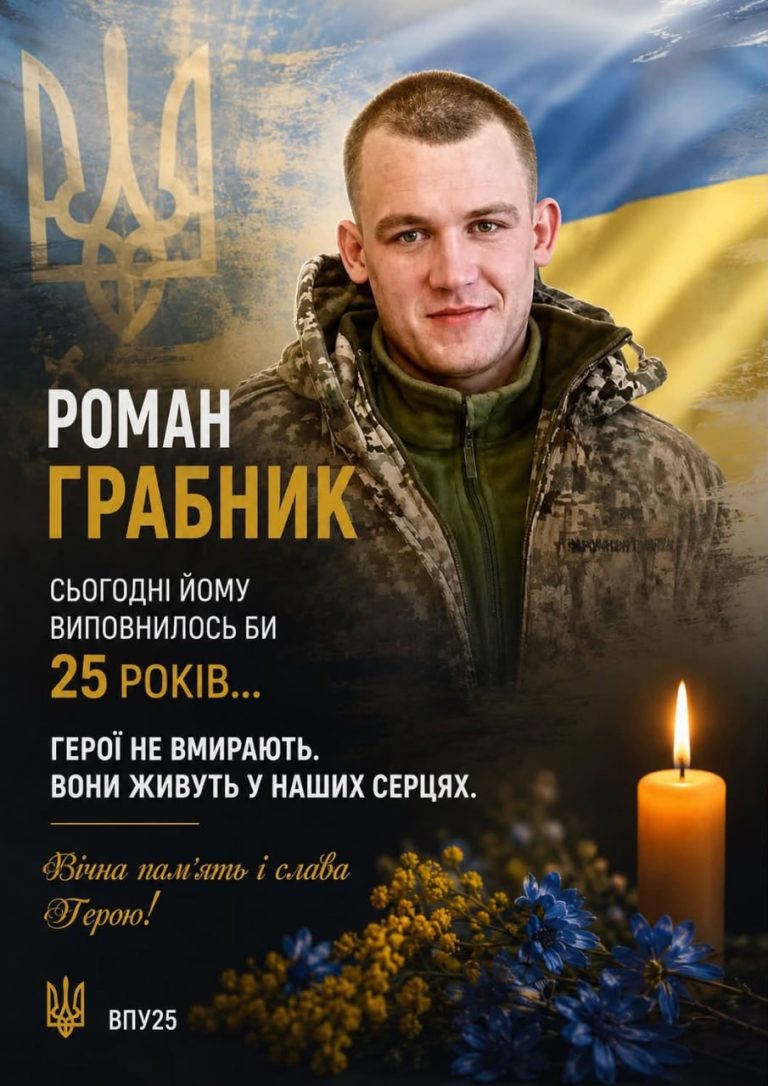 ПАМʼЯТІ РОМАНА ГРАБНИКА